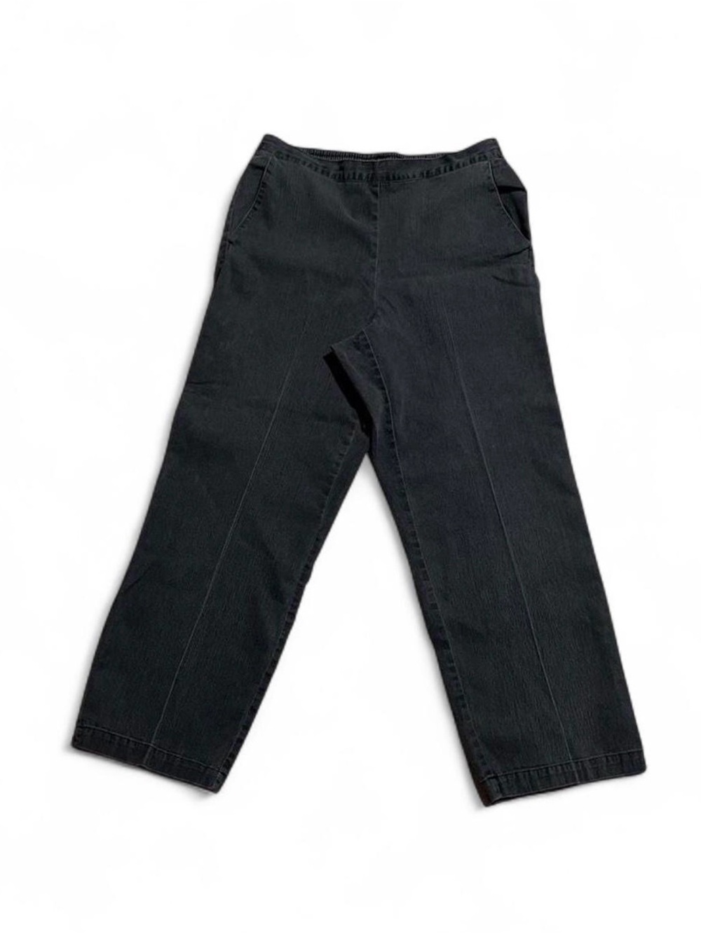 Alfred Dunner, women's vintage black denim pull-on pants